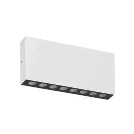 Applique murale LED BRIKPRO 1 A Indigo - 14W - 3000K - IP67 - Blanc mat - Non dimmable