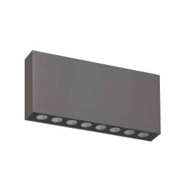 Applique LED Up&Down BRIKPRO 2 A Indigo - 2x14W - 3000K - IP67 - Gris - Non dimmable
