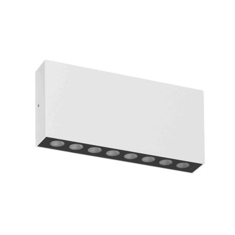 Applique LED Up&Down BRIKPRO 2 A Indigo - 2x14W - 3000K - IP67 - Blanc mat - Non dimmable