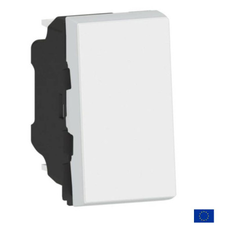 Interrupteur va-et-vient Mosaic Easy-LED - 10 AX - 250V - 1 module - Blanc