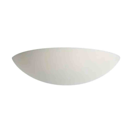Applique murale en plâtre Domino S5 Aric - 77W max - E27 - IP20 - Blanc