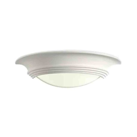 Applique murale en plâtre texturée Domino P12-V Aric - 77W max - E27 - Blanc - Sans ampoule