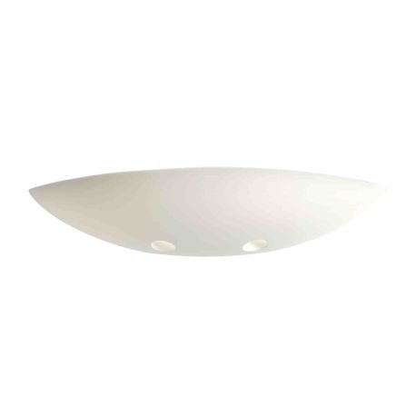 Applique murale en plâtre ajourée Domino S10 Aric - 77W max - E27 - Blanc - Sans ampoule