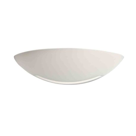 Applique murale en plâtre ajourée Domino S5-E Aric - 77W max - E27 - Blanc - Sans ampoule