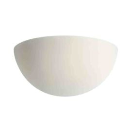 Applique murale en plâtre Domino S7-P Aric - 17W - 3000K - Blanc - Avec ampoule