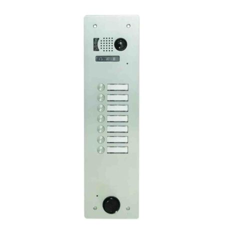 Platine de rue vidéo 1 rangée 7 boutons Urmet - Système 2 voice - Aluminium