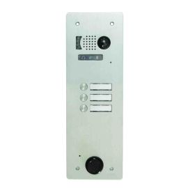 Platine de rue vidéo 1 rangée 3 boutons Urmet - Système 2 voice - Aluminium