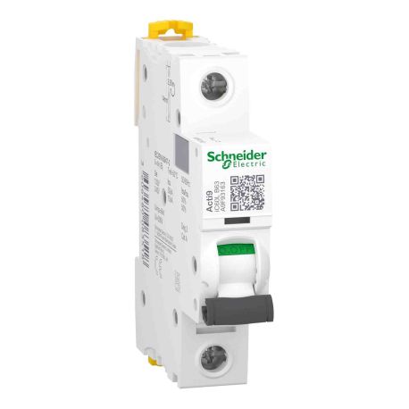 Disjoncteur 63A iC60L Acti9 Schneider - 1P - Courbe B - IP20 - 15kA
