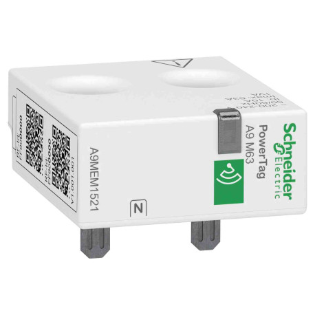 Capteur de mesure radio-fréquence 1P+N 63A Powertag Schneider - Pour iC60 iID DT60 - Amont