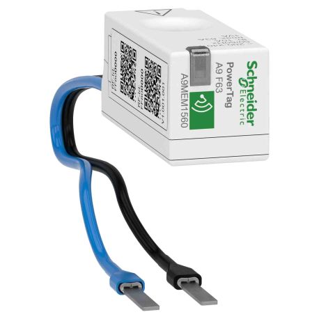 Capteur de mesure radio-fréquence 1P+N 63A Powertag Schneider - Pour Vigi DT40 iC60 - Amont/Aval