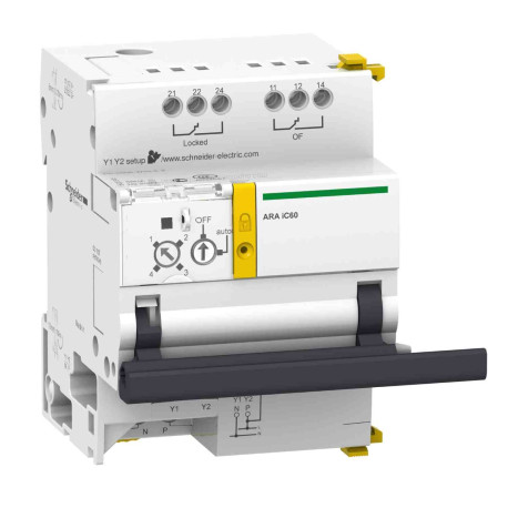 Automatisme de réarmement ARA IC60 Acti9 Schneider - Pour disjonteur 1P, 1P+N, 2P - 230VCA