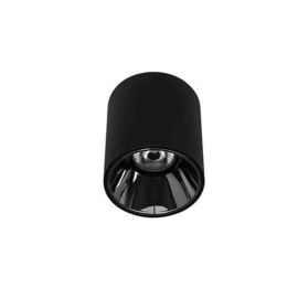 Plafonnier LED Happy 2 Indigo - 13W - 3000K - Noir mat/ Chrome noir - Dimmable