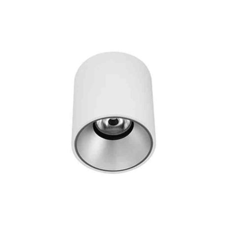 Plafonnier LED Happy 2 Indigo - 13W - 3000K - Blanc mat/ Argent - Dimmable