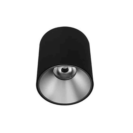 Plafonnier LED Happy 3 Indigo - 18W - 3000K - Noir mat/ Argent - Dimmable
