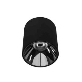 Plafonnier LED Happy 3 Indigo - 18W - 3000K - Noir mat/ Chrome noir- Dimmable
