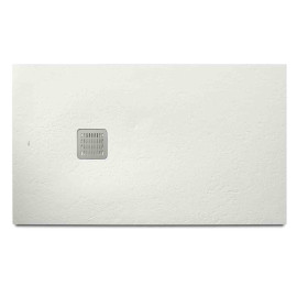 Receveur de douche Polo Plus en stonex Roca - 120x80cm - Sans vidage - Blanc