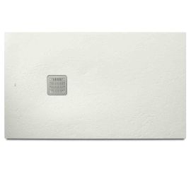 Receveur de douche Polo Plus en stonex Roca - 100x80cm - Sans vidage - Blanc