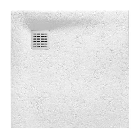 Receveur de douche Polo Plus en stonex Roca - 90x90cm - Sans vidage - Blanc