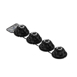 Lot de 4 pieds ajustables pour receveur de douche Bemis - H.53-92cm - 450kg max
