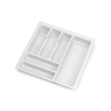 Range-couverts Optima Emuca - Pour tiroirs Vertex/Concept - Largeur 500mm - Plastique - Blanc