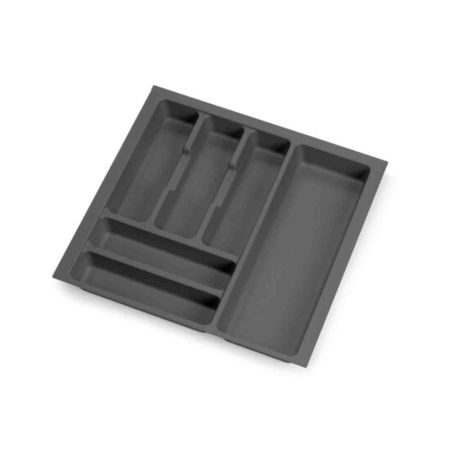 Range-couverts Optima Emuca - Pour tiroirs Vertex/Concept - Largeur 500mm - Plastique - Anthracite