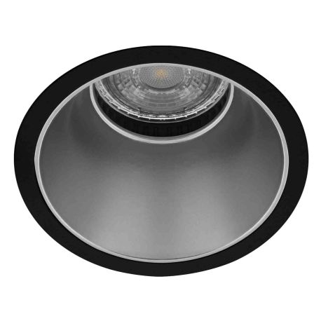 Spot encastré basse luminance FIJI R Indigo - GU10 - 15W - PAR16 - Noir & Argent