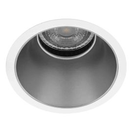 Spot encastré basse luminance FIJI R Indigo - GU10 - 15W - PAR16 - Blanc & Argent