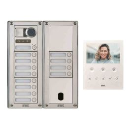Kit vidéo préprogrammé Sinthesi Steel Urmet - 2Voice - 10 boutons - 6 modules - Inox