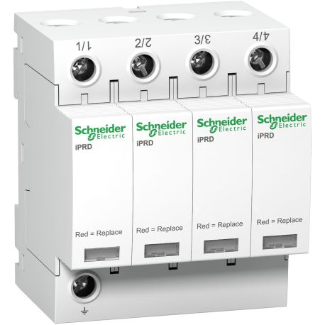 Parafoudre iPRD 40r Acti9 Schneider - 40kA - 460V - 4P - IT avec report de signalisation
