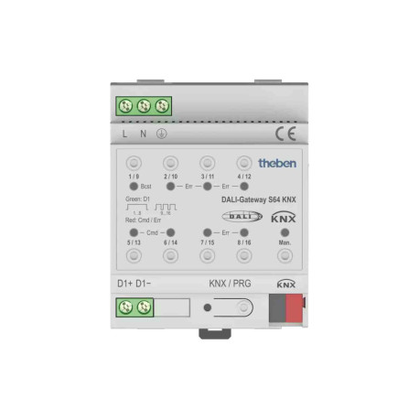 Passerelle DALI S64/ KNX Theben - 1 Canal - 100/240V - IP20