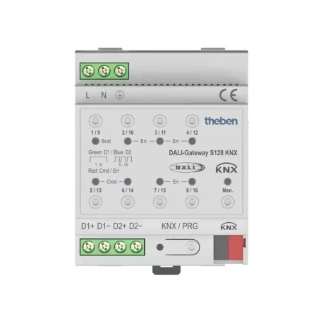 Passerelle DALI S128/ KNX Theben - 2 canaux - 100/240V - IP20