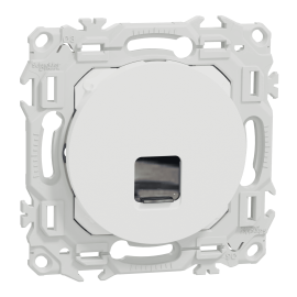 Prise RJ45 Odace Schneider Electric - Cat.6 - UTP - Blanc