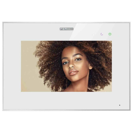 Moniteur pour kit vidéo Way-Fi Plus Fermax - Écran 7” - 1 touche - Blanc