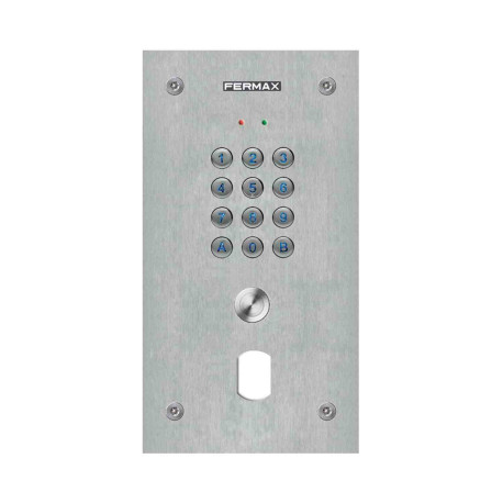 Lecteur Marine Memovigik Fermax - avec boutons poussoirs et perçage PTT - Inox