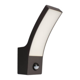 Applique murale Curve Arlux - Détecteur de mouvement - 10W - 1000Lm - Anthracite