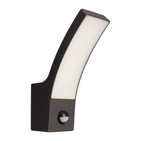Applique murale Curve Arlux - Détecteur de mouvement - 10W - 1000Lm - Anthracite