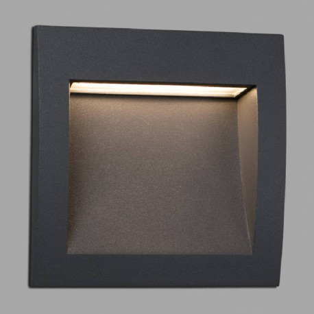 Encastré mural Sedna SQ 140 Faro - 3W - 3000K - Gris foncé