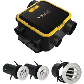 Kit VMC EasyHome Auto Compact Classic - Simple flux Autoréglable - 241 m³/h - 23 dB - Avec 3 grilles BIP