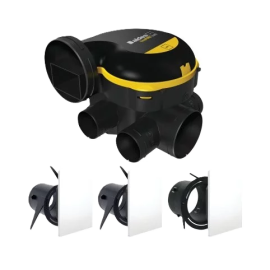 Kit VMC EasyHome Auto Classic - Simple flux Autoréglable - 241 m³/h - 26 dB - avec 3 grilles Colorline