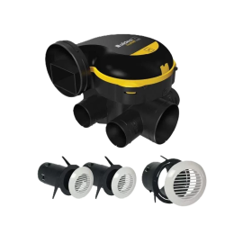 Kit VMC EasyHome Auto Classic - Simple flux Autoréglable - 241 m³/h - 26 dB - avec 3 grilles BIP