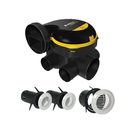 Kit VMC EasyHome Auto Classic - Simple flux Autoréglable - 241 m³/h - 26 dB - avec 3 grilles BIP