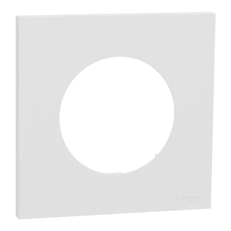 Plaque Odace Schneider Electric - 1 poste - Blanc