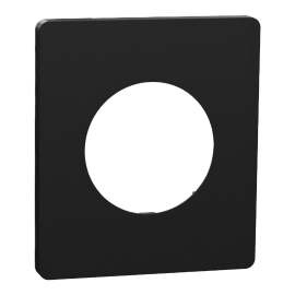 Plaque Odace Architecte Schneider Electric - 1 poste - Noir Onyx