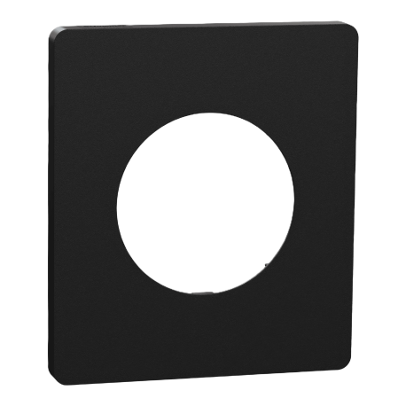 Plaque Odace Architecte Schneider Electric - 1 poste - Noir Onyx