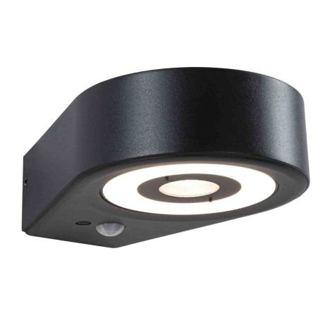 Applique LED extérieure Silma Paulmann - Avec détecteur - 1x5.5W - 3000K - IP44 - Anthracite 