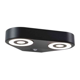 Applique LED extérieure Silma Paulmann - Avec détecteur - 2x5.5W - 3000K - IP44 - Anthracite 