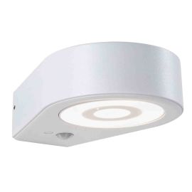 Applique LED extérieure Silma Paulmann - Avec détecteur - 1x5.5W - 3000K - IP44 - Blanc 