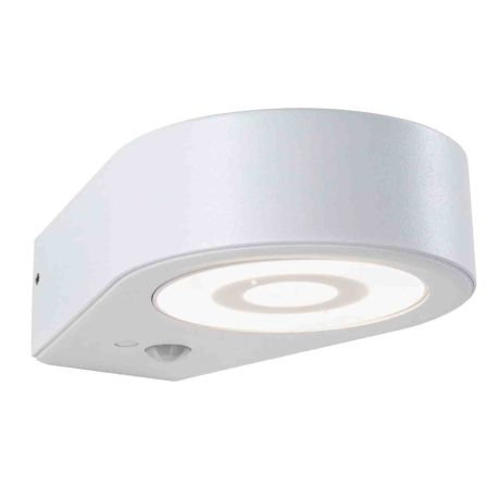 Applique LED extérieure Silma Paulmann - Avec détecteur - 1x5.5W - 3000K - IP44 - Blanc 