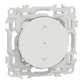 Interrupteur connecté pour volets-roulants Odace Schneider Electric - 4A Zigbee - Blanc