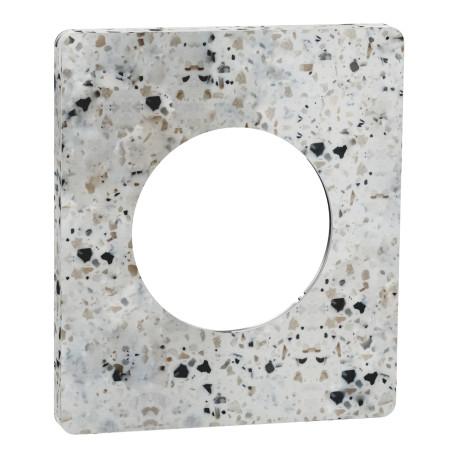 Plaque Odace Architecte Schneider Electric - 1 poste - Effet Terrazzo